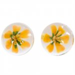 Ben-Wa Balls - Yellow Blossom Glass Sex Toy