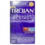 Trojan Ecstasy Fire  Ice Lubricated - 10 Pack Sex Toy